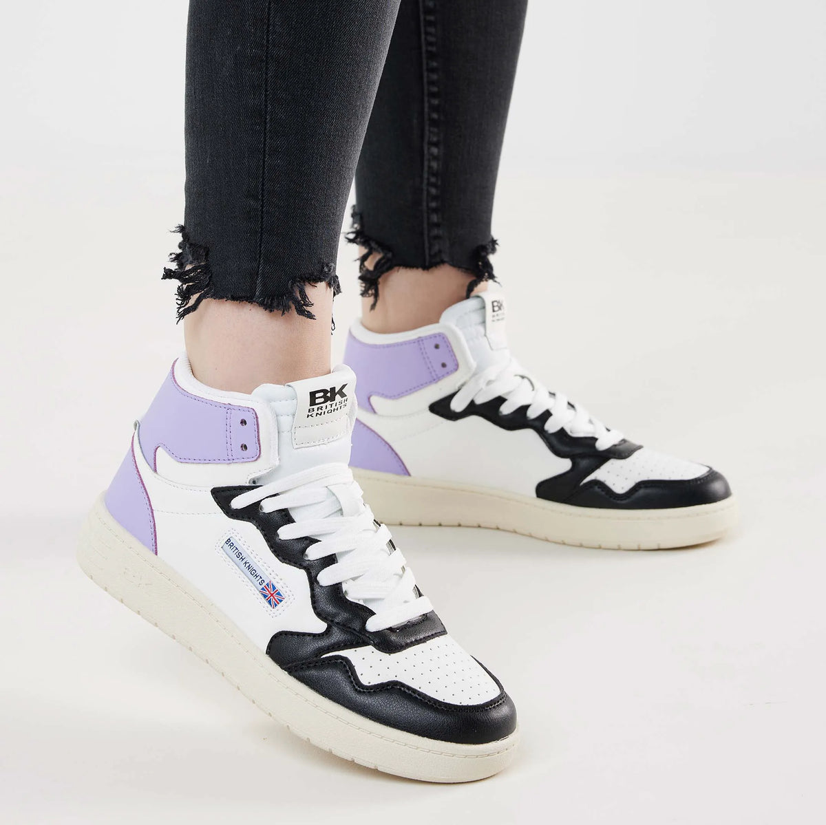 White/Black/Lilac