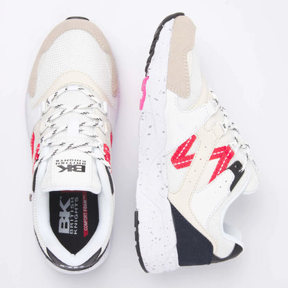 White/Coral/Navy