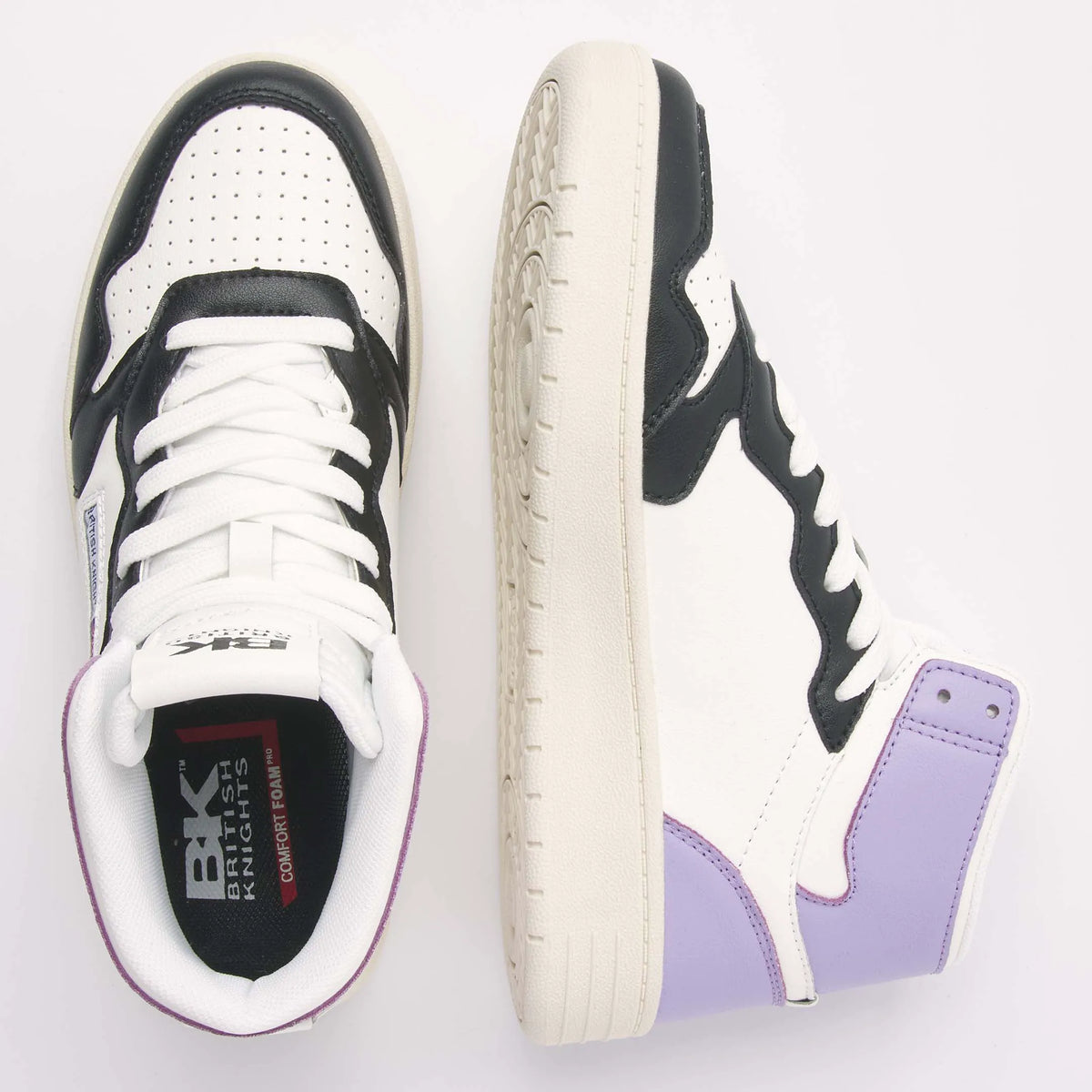 White/Black/Lilac