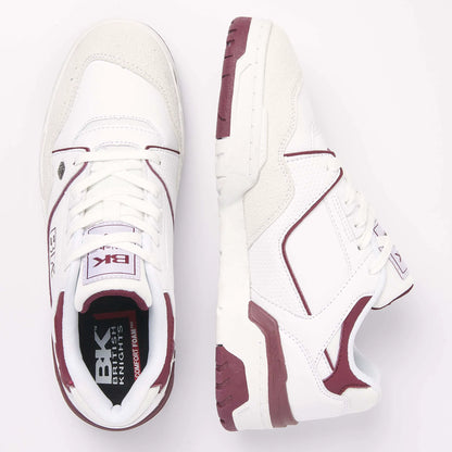 White/Burgundy/Off-white