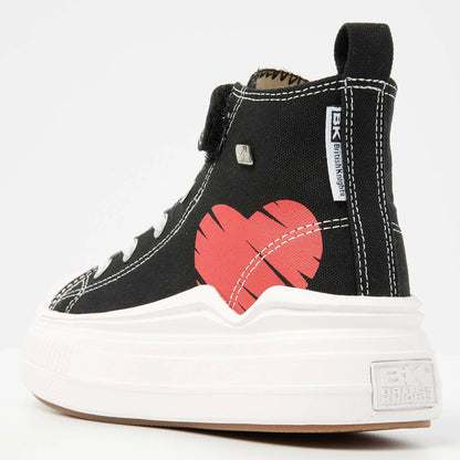 Black/Red Heart