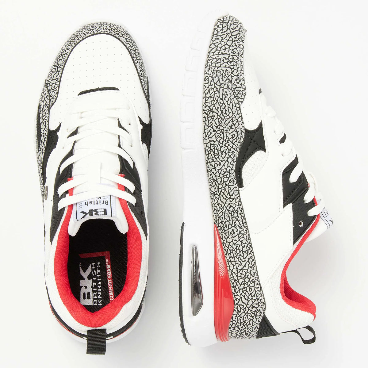 White/Black/Red