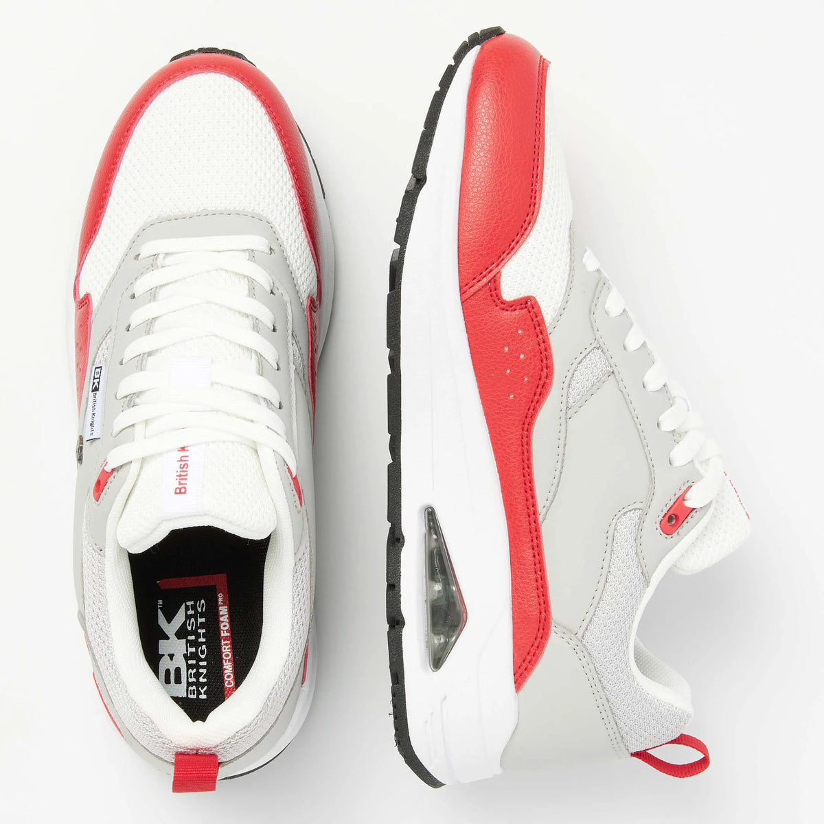 Lt Grey/White/Red