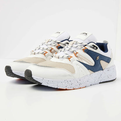 White/Beige/Navy/Orange