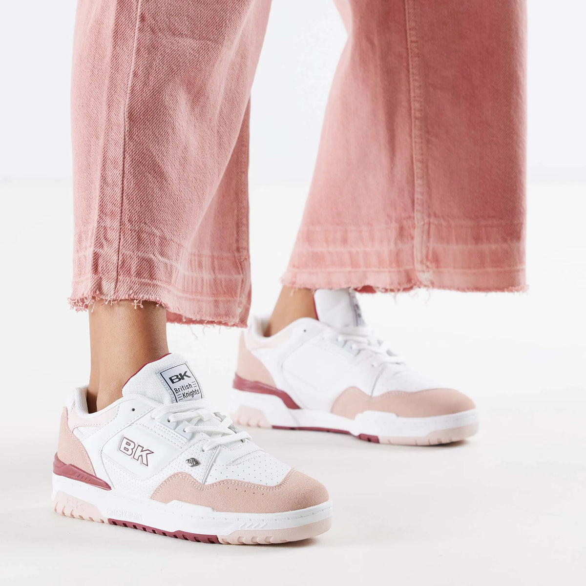 White/Lt Pink/Burgundy