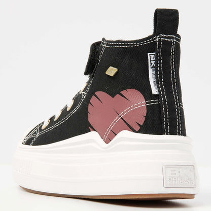 Black/Burgundy Heart