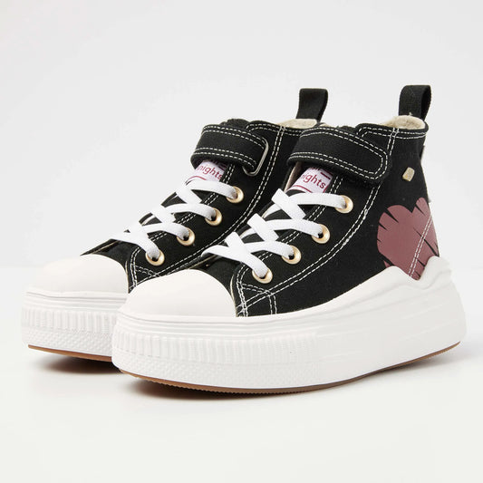 Black/Burgundy Heart
